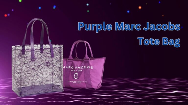 Purple Marc Jacobs Tote Bag